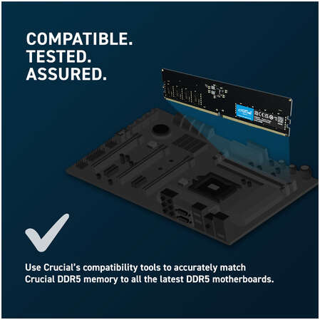 Модуль памяти DIMM 32Gb DDR5 PC44800 5600MHz Crucial (CT32G56C46U5)