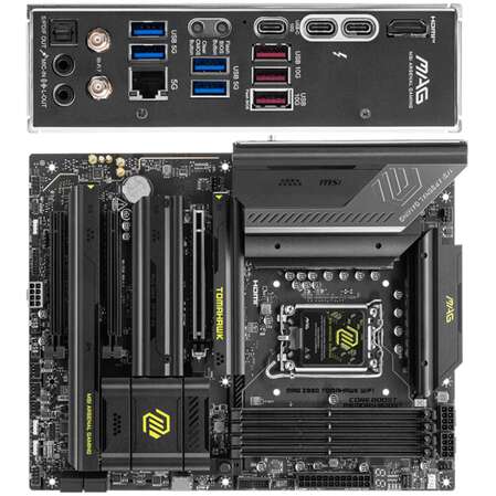 Материнская плата MSI MAG Z890 Tomahawk WiFi Z890 Soc-1851 4xDDR5, 4xSATA3, RAID, 4хM.2, 3xPCI-E16x, 7xUSB3.2, 3xUSB3.2 Type C, DP, HDMI, WiFi, 5Glan, ATX