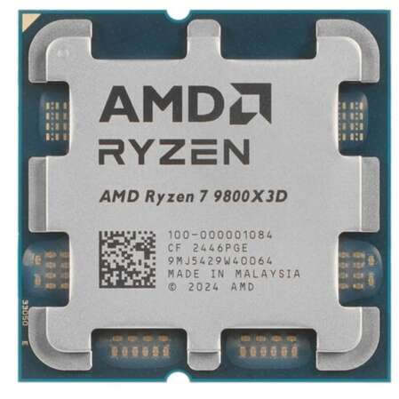 Процессор AMD Ryzen 7 9800X3D, 4.7ГГц, (Turbo 5.2ГГц), 8-ядерный, L3 96МБ, Сокет AM5, BOX