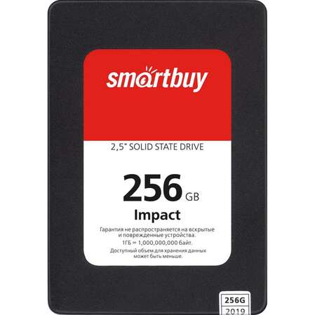 Внутренний SSD-накопитель 256Gb Smartbuy Impact SBSSD-256GT-PH12-25S3 SATA3 2.5" 
