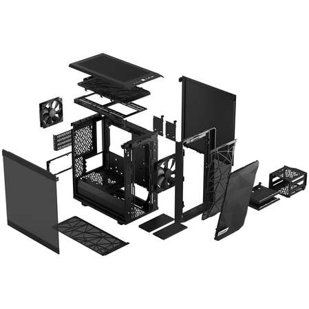 Корпус MicroATX Minitower Fractal Design Meshify 2 Mini TG Dark Tint Black