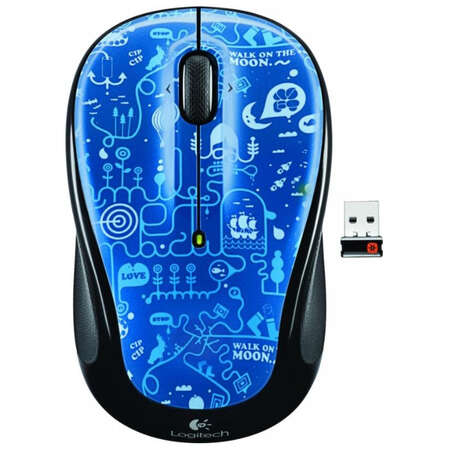 Мышь Logitech M325 Wireless Mouse Blue Smile USB 910-003268