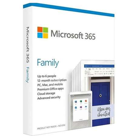 Microsoft Office 365 Family Russian Sub 1YR Russia Only Medialess P6 (6GQ-01213)