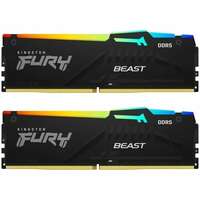 Модуль памяти DIMM 32Gb 2х16Gb DDR5 PC44800 5600MHz Kingston Fury Beast RGB Black (KF556C40BBAK2/32)