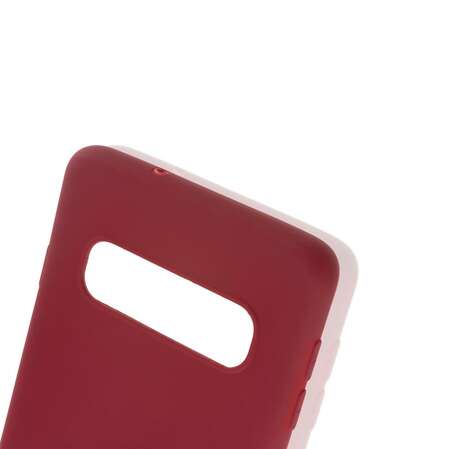 Чехол для Samsung Galaxy S10 SM-G973 Brosco Colourful темно-красный
