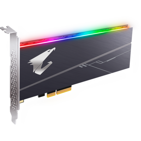 Внутренний SSD-накопитель 1000Gb Gigabyte AORUS RGB AIC (GP-ASACNE2100TTTDR) PCIe NVMe 3.0 x4