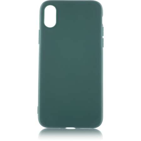 Чехол для Apple iPhone Xs Max Brosco Colourful, накладка, зеленый
