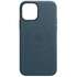 Чехол для Apple iPhone 12\12 Pro Leather Case with MagSafe Baltic Blue