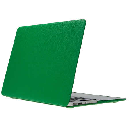 Чехол жесткий для MacBook Air 11" Heddy, кожаный, зеленый