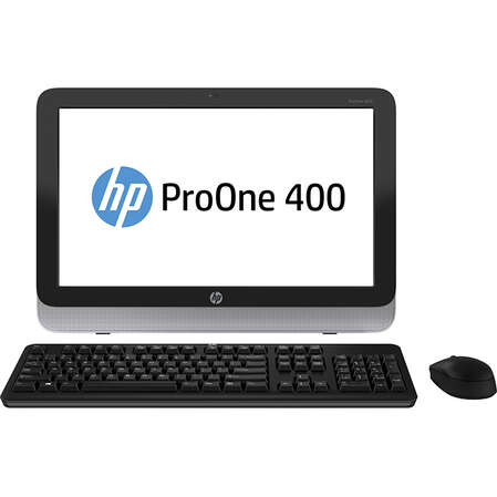 Моноблок HP ProOne 400 G1 19.5" Intel G3250T/4Gb/1Tb/DVD/Kb+m/Win7+Win8.1Pro Black-silver