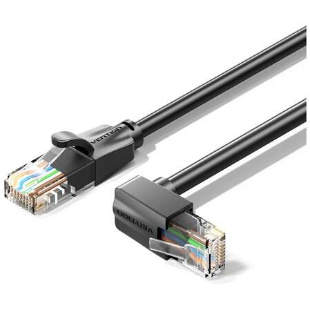 Патч-корд UTP 2м Vention (IBWBH) категория 6 черный угловой вниз