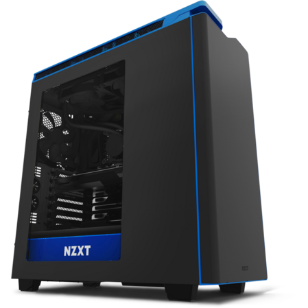 Корпус ATX Miditower NZXT H440 Window CA-H442W-M4 Black/Blue