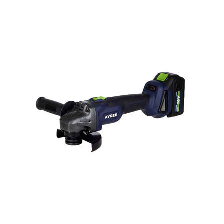 Аккумуляторная угловая шлифмашина AYGER AG18BL4