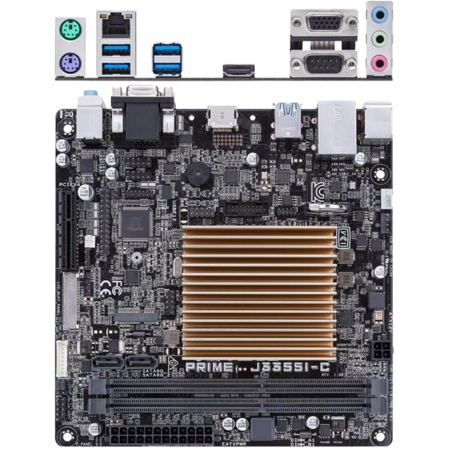 Материнская плата ASUS Prime J3355I-C Intel Celeron J3355 (2.0 GHz), 2xDDR3 DIMM, 4xUSB3.0, HDMI, D-Sub, HDMI, GLan, mini-ITX
