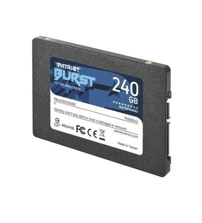 Внутренний SSD-накопитель 240Gb PATRIOT Burst PBU240GS25SSDR SATA3 2.5"