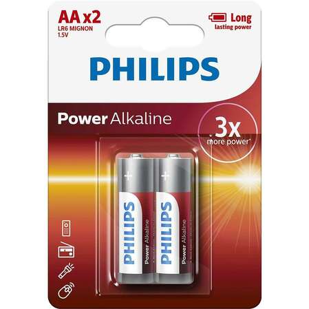 Батарейки Philips LR6P2B/51 AA 2шт