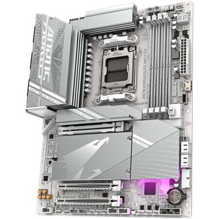 Материнская плата Gigabyte X870 AORUS Elite Wifi7 Ice Socket-AM5 AMD X870 4xDDR5, 4xSATA3, RAID, 4xM.2, 3xPCI-E16x, 6xUSB3.2, 2xUSB3.2 Type C, DP, HDMI, Glan, ATX Ret