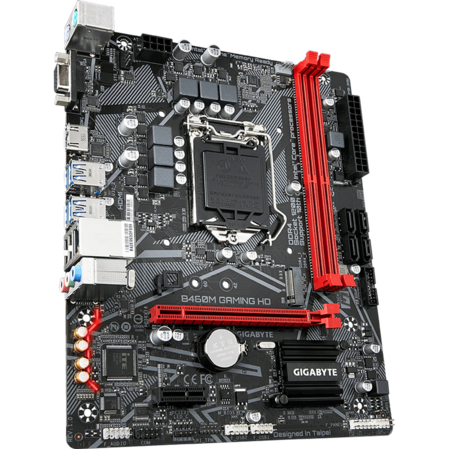 Материнская плата Gigabyte B460M Gaming HD B460 Socket-1200 2xDDR4, 4xSATA3, 1xM.2, 1xPCI-E16x, 4xUSB3.2, D-Sub, HDMI, Glan, mATX