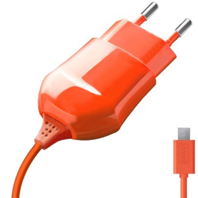 Сетевое зарядное устройство Deppa Wall Charger 1A оранжевый