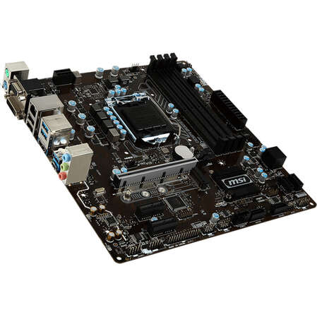 Материнская плата MSI B250M PRO-VDH B250 Socket-1151 4xDDR4, 6xSATA3, 1xPCI-E16x, 1xM.2, 3xUSB3.1, 1xUSB Type C, D-Sub, DVI-D, HDMI, Glan, mATX