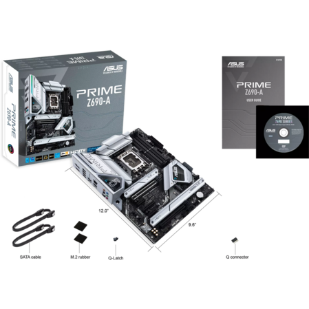 Материнская плата ASUS Prime Z690-A Z690 Socket-1700 4xDDR5, 4xSATA3, RAID, 4xM.2, 2xPCI-E16x, 6xUSB3.2, 2xUSB3.2 Type C, DP, HDMI, 2.5Glan, ATX