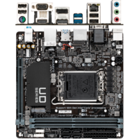 Материнская плата Gigabyte H610I DDR4 H610 Socket-1700 2xDDR4, 4xSATA3, 1xM.2, 1xPCI-E16x, 2xUSB3.2, D-Sub, 2xDP, HDMI, Glan, mini-ITX