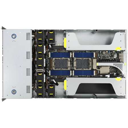 Платформа ASUS ESC4000-E10 up to 205W, 2x SFF8643 on the backplane, 8x 3,5 trays, 8x NVMe support, 2x 1600W PSU, (274285)
