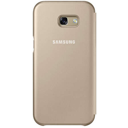 Чехол для Samsung Galaxy A5 (2017) SM-A520F Neon Flip Cover золотистый