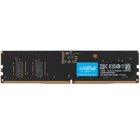 Модуль памяти DIMM 8Gb DDR5 PC44800 5600MHz Crucial (CT8G56C46U5)