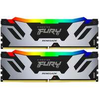 Модуль памяти DIMM 96Gb 2х48Gb DDR5 PC51200 6400MHz Kingston Fury Renegade RGB Silver (KF564C32RSAK2-96)