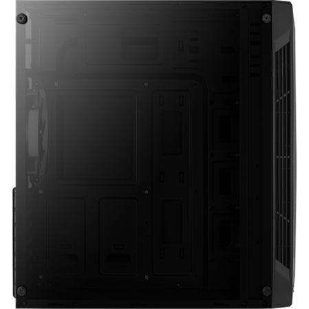 Корпус ATX Miditower AeroCool Split Tempered Glass Black