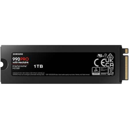 Внутренний SSD-накопитель 1000Gb Samsung 990 Pro with Heatsink (MZ-V9P1T0CW) M.2 2280 PCI-E 4.0 x4