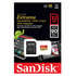 Micro SecureDigital 32Gb SanDisk Extreme microSDHC class 10 UHS-1 U3 V30 (SDSQXVF-032G-GN6MA) + адаптер