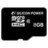 Micro SecureDigital 8Gb SDHC Silicon Power class10 (SP008GBSTH010V10)