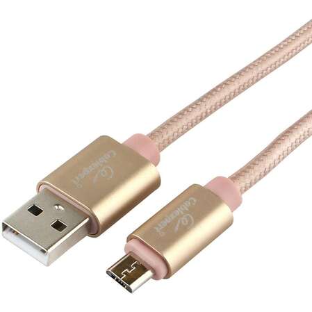 Кабель USB2.0 тип А(m)-microB(5P) 1.8м. Cablexpert CC-U-mUSB01Gd-1.8M серия Ultra золотой