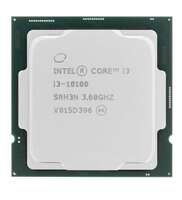 Процессор Intel Core i3-10100 3.6ГГц, (Turbo 4.3ГГц), 4-ядерный, L3 6МБ, LGA1200, OEM