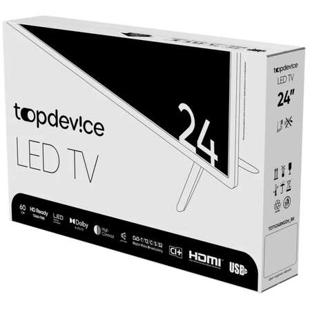 Телевизор 24" Topdevice TDTV24BN02H_BK (HD 1366x768) черный