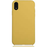 Чехол для Apple iPhone Xr Brosco Softrubber, накладка, жёлтый