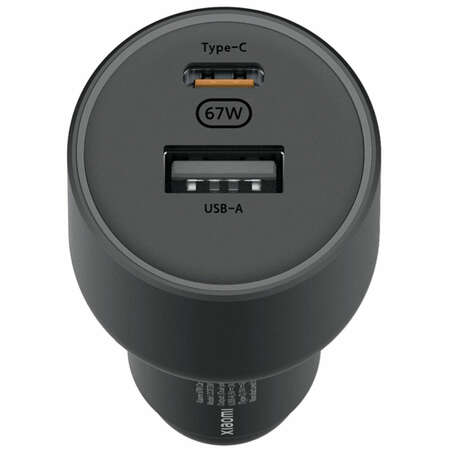 Автомобильное зарядное устройство Xiaomi Mi 67W Car Charger USB A + Type-C