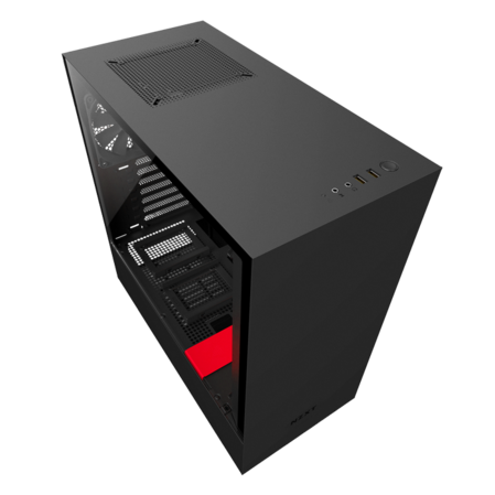 Корпус ATX Miditower NZXT H500 CA-H500B-BR Black/Red