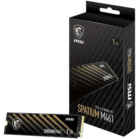 Внутренний SSD-накопитель 1000Gb MSI Spatium M461 S78-440L1D0-P83 M.2 2280 PCIe NVMe 4.0 x4