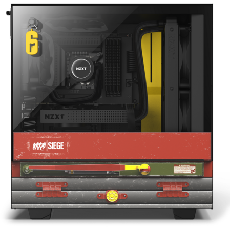 Корпус ATX Miditower NZXT H510 Rainbow 6 Limited Edition CA-H510B-R6 Black