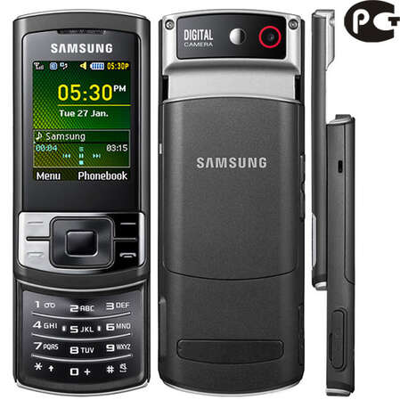 Смартфон Samsung C3050 midnight black (черный)