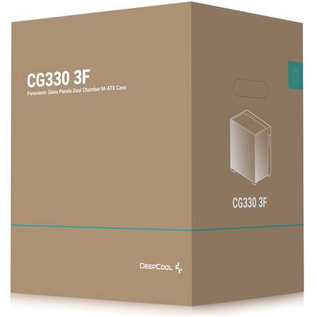 Корпус MicroATX Minitower Deepcool CG330 3F черный