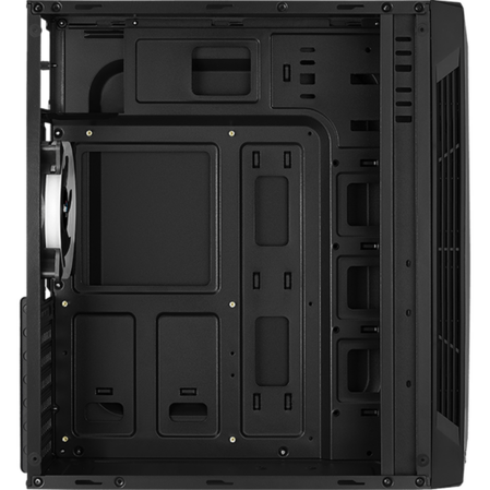 Корпус ATX Miditower AeroCool Split Tempered Glass Black