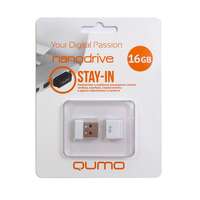 USB Flash накопитель 16GB Qumo Nano (QM16GUD-NANO-W) USB 2.0 белый
