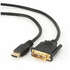 Кабель HDMI-DVI-D Filum FL-C-HM-DVIDM-1.8M, 1.8 м., медь, черный, разъемы: HDMI A male-DVI-D single link male