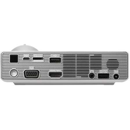 Проектор ASUS P3B (DLP, LED, WXGA 1280x800, 800Lm, 1000:1, HDMI, MHL, USB, MicroSD, 1x2W speaker, WiFi dongel, 3D Ready, led 30000hrs, battery, White, 1,8kg)