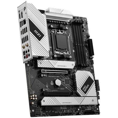 Материнская плата MSI Pro B650-A WiFi Socket-AM5 AMD B650 4xDDR5, 4xSATA3, RAID, 3xM.2, 2xPCI-E16x, 7xUSB3.2, DP, HDMI, WiFi, 2.5Glan, ATX Ret
