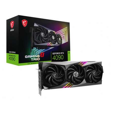 Видеокарта MSI GeForce RTX 4090 24576Mb, Gaming X Trio 24G (RTX 4090 Gaming X Trio 24G) 1xHDMI, 3xDP, Ret